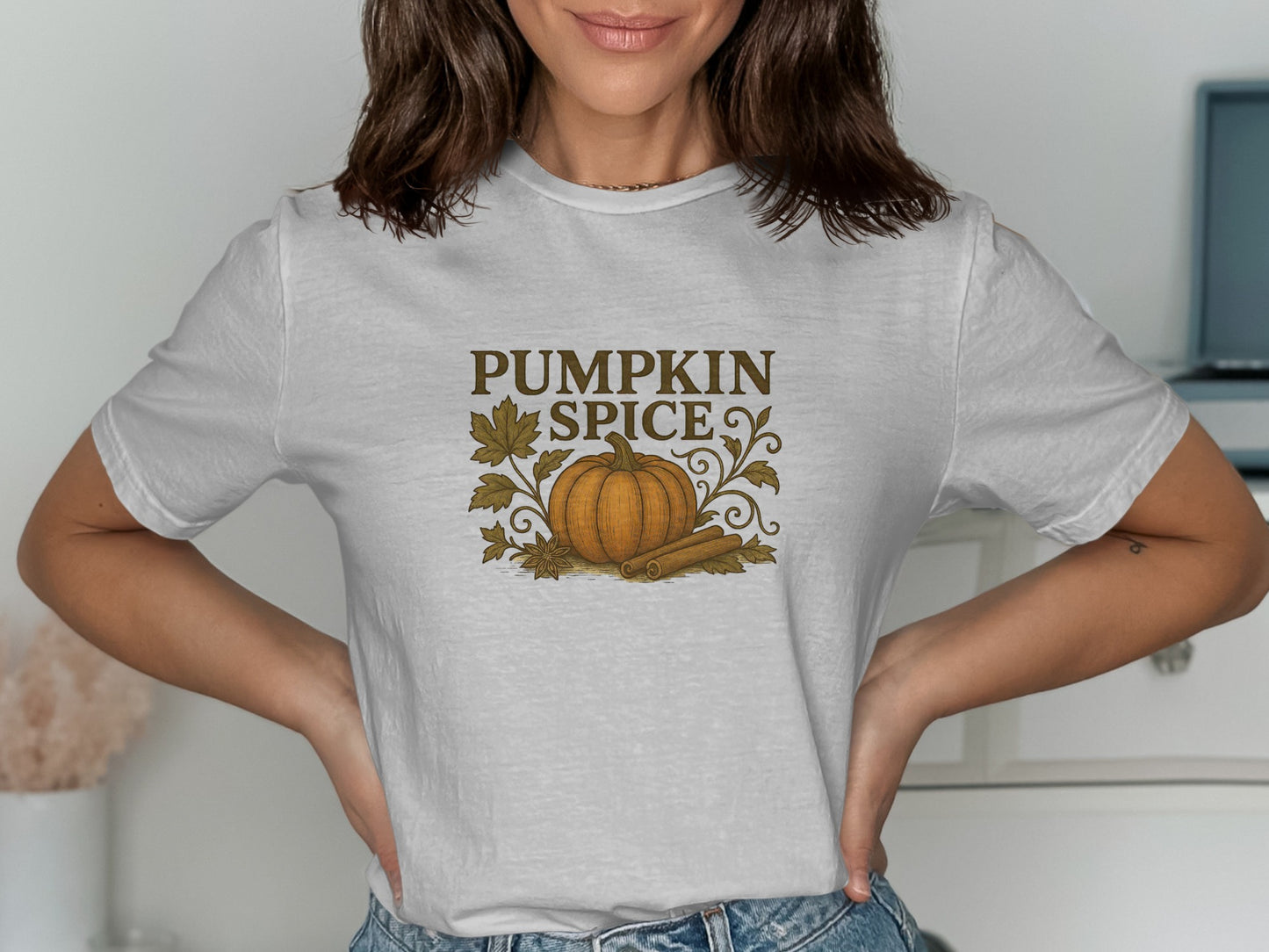 Pumpkin Spice Graphic T-Shirt Autumn Design product