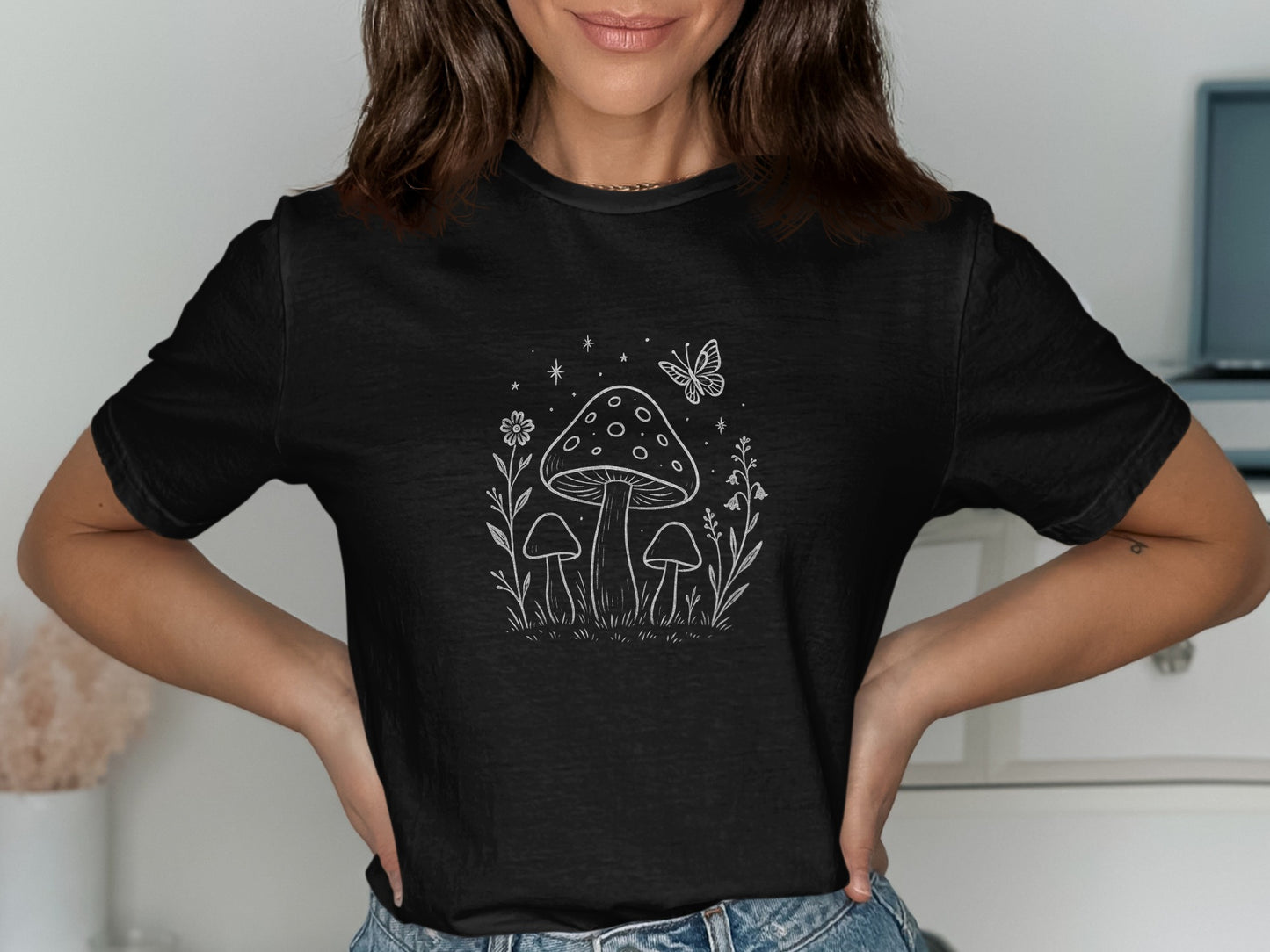 Whimsical Nature Inspired Mushroom T-Shirt product type