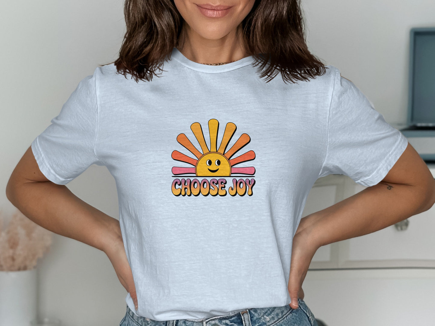 Choose Joy Sunburst Design T-Shirt product type