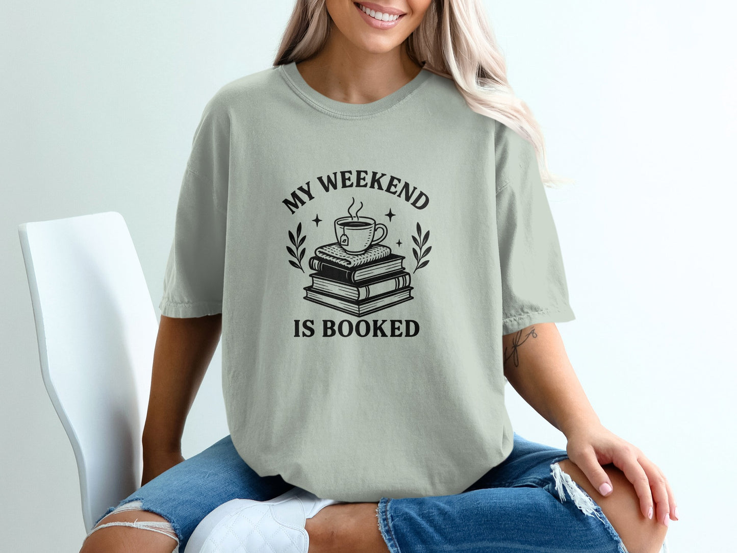 My Weekend is Booked Graphic Casual Tee product type