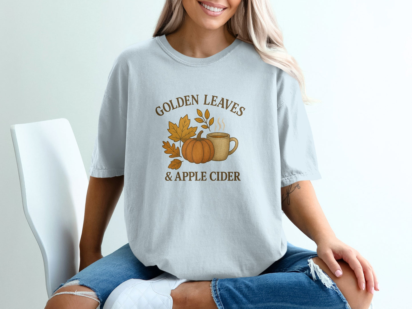 Golden Leaves And Apple Cider Graphic T-shirt product