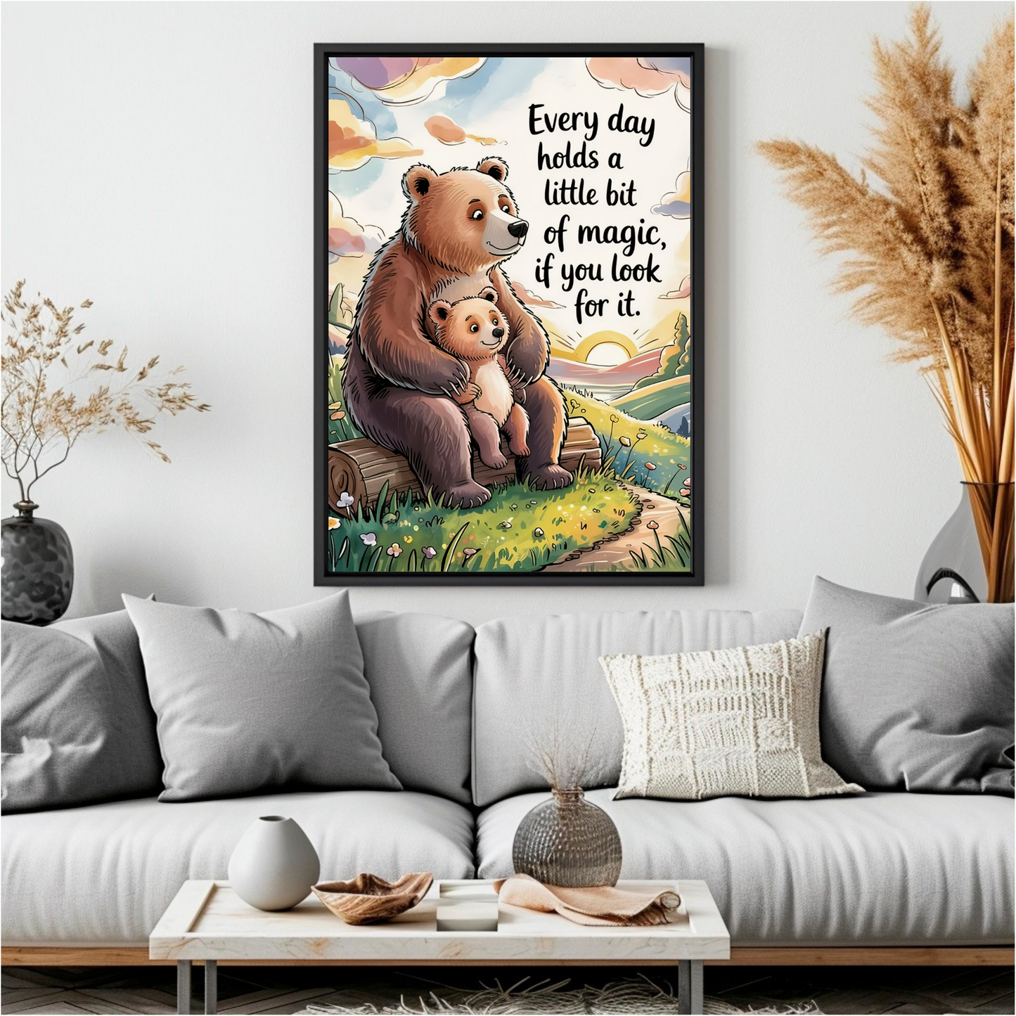 Everyday Magic Printable Bear Hug Wall Art