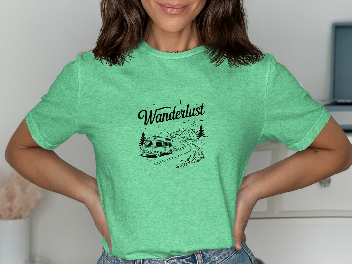Wanderlust Road Adventure Graphic Tee product