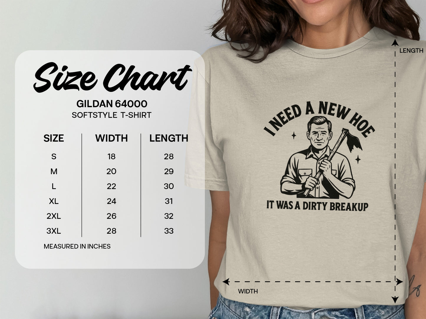 I Need A New Hoe It Was A Dirty Breakup T-shirt product type