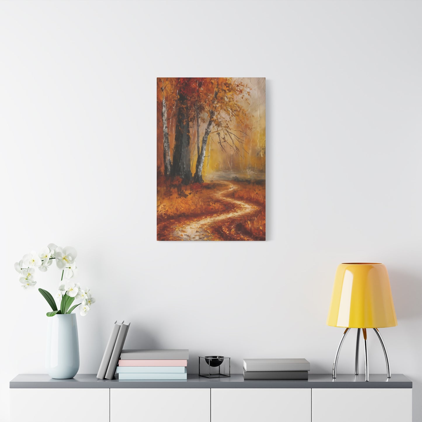 Fall Pathway Canvas Wall Art