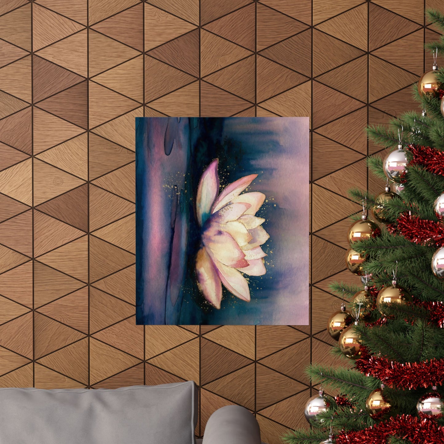Lotus Flower Watercolor Poster