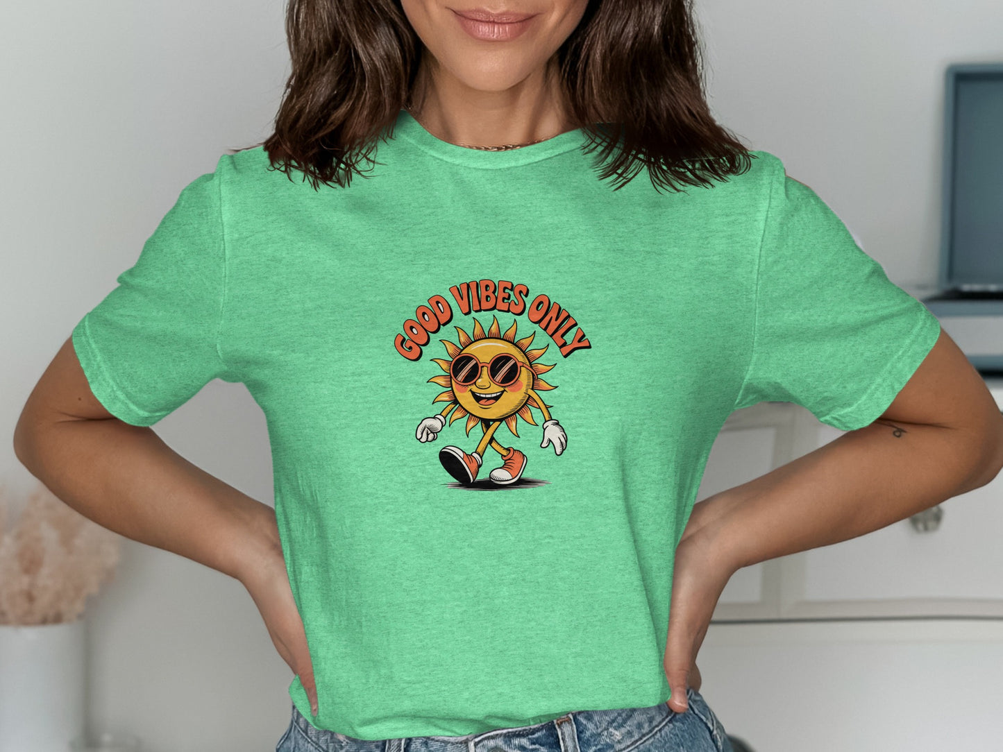 Good Vibes Only Sun Graphic Tee Shirt product type