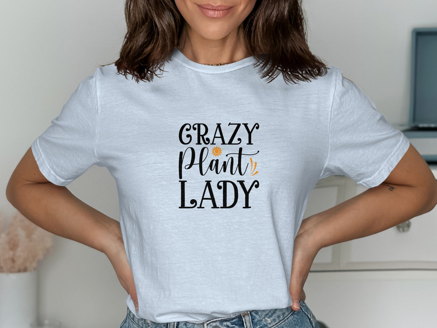 Crazy Plant Lady Casual Graphic Tee Shirt product type