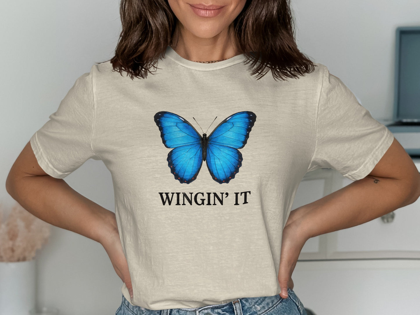 Wingin' It Butterfly Shirt Graphic Tee Product