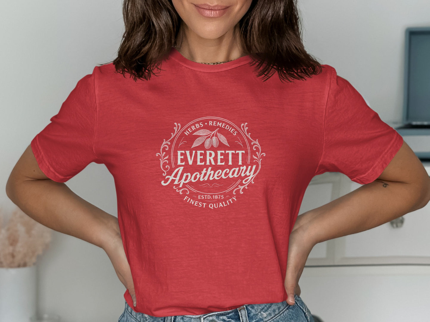 Everett Apothecary Herbs Remedies Graphic Tee product type