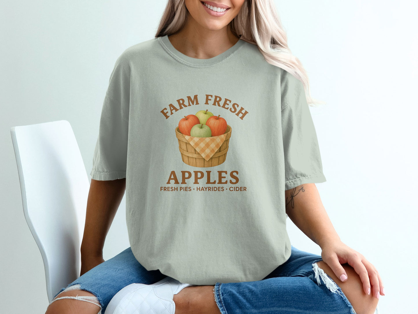Farm Fresh Apples Graphic Tee Casual Shirt product