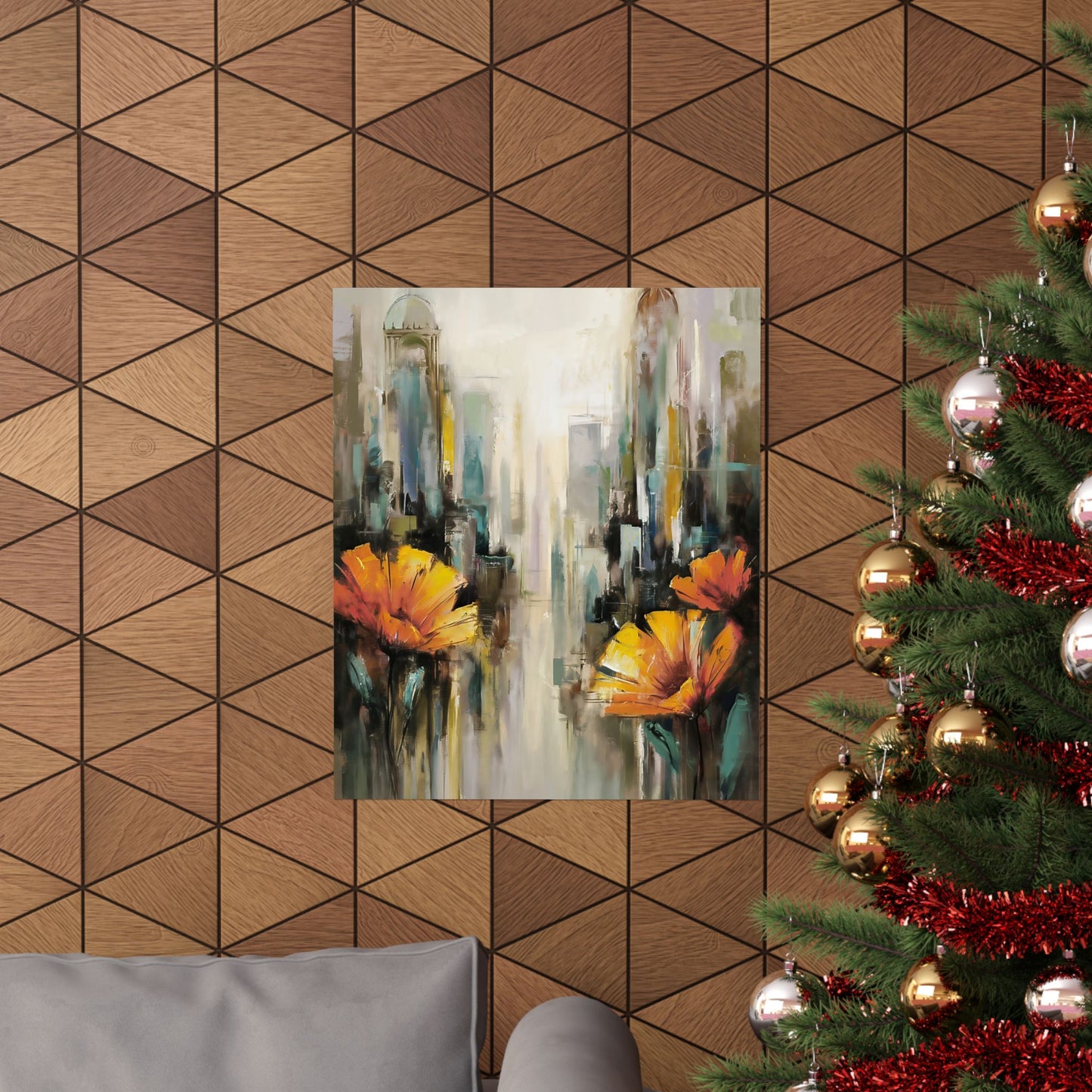 Flowers In The City Poster