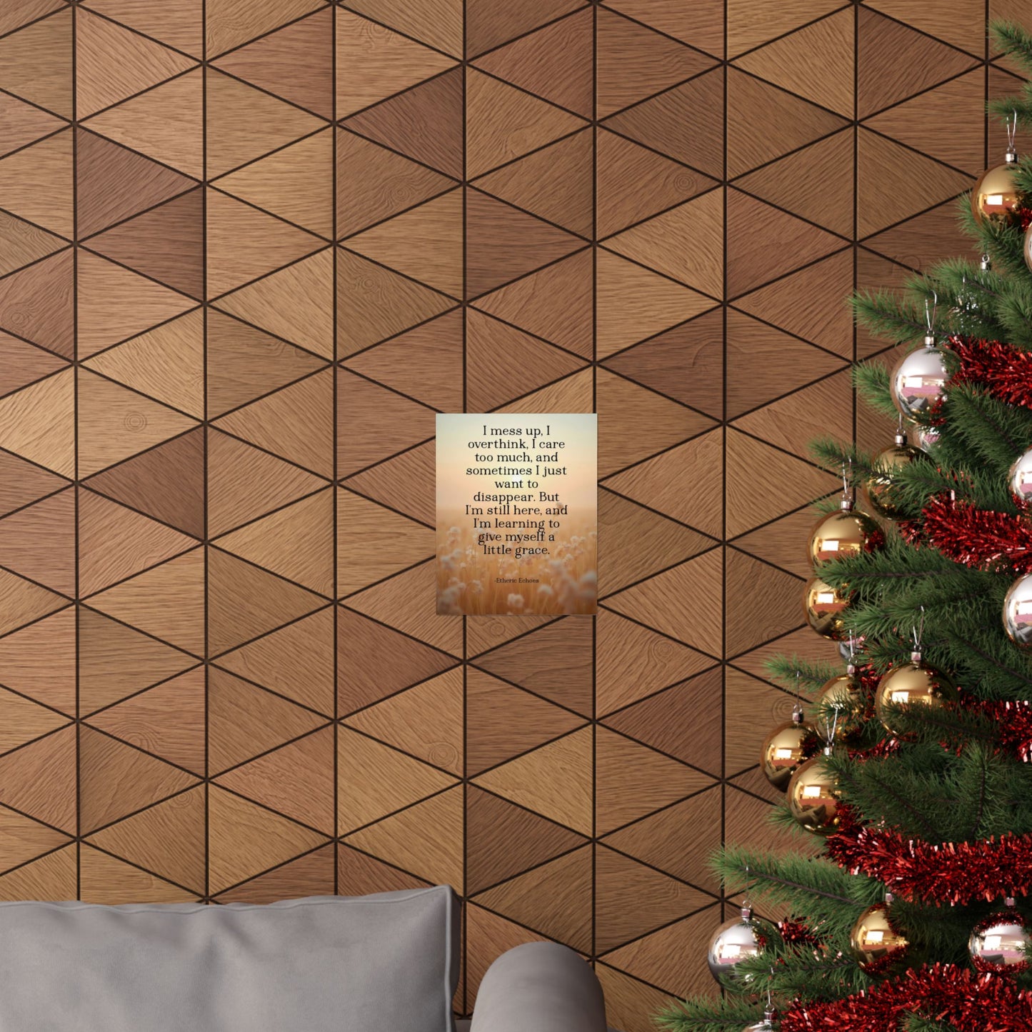 Poetic Affirmation Poster for Overthinkers