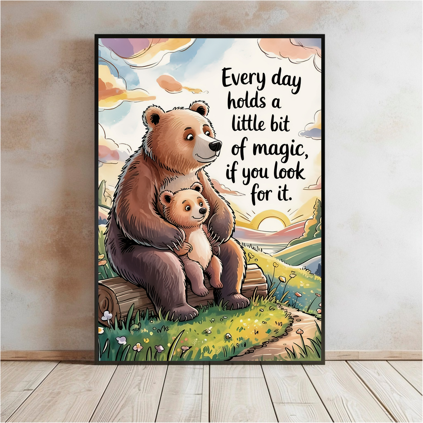Everyday Magic Printable Bear Hug Wall Art