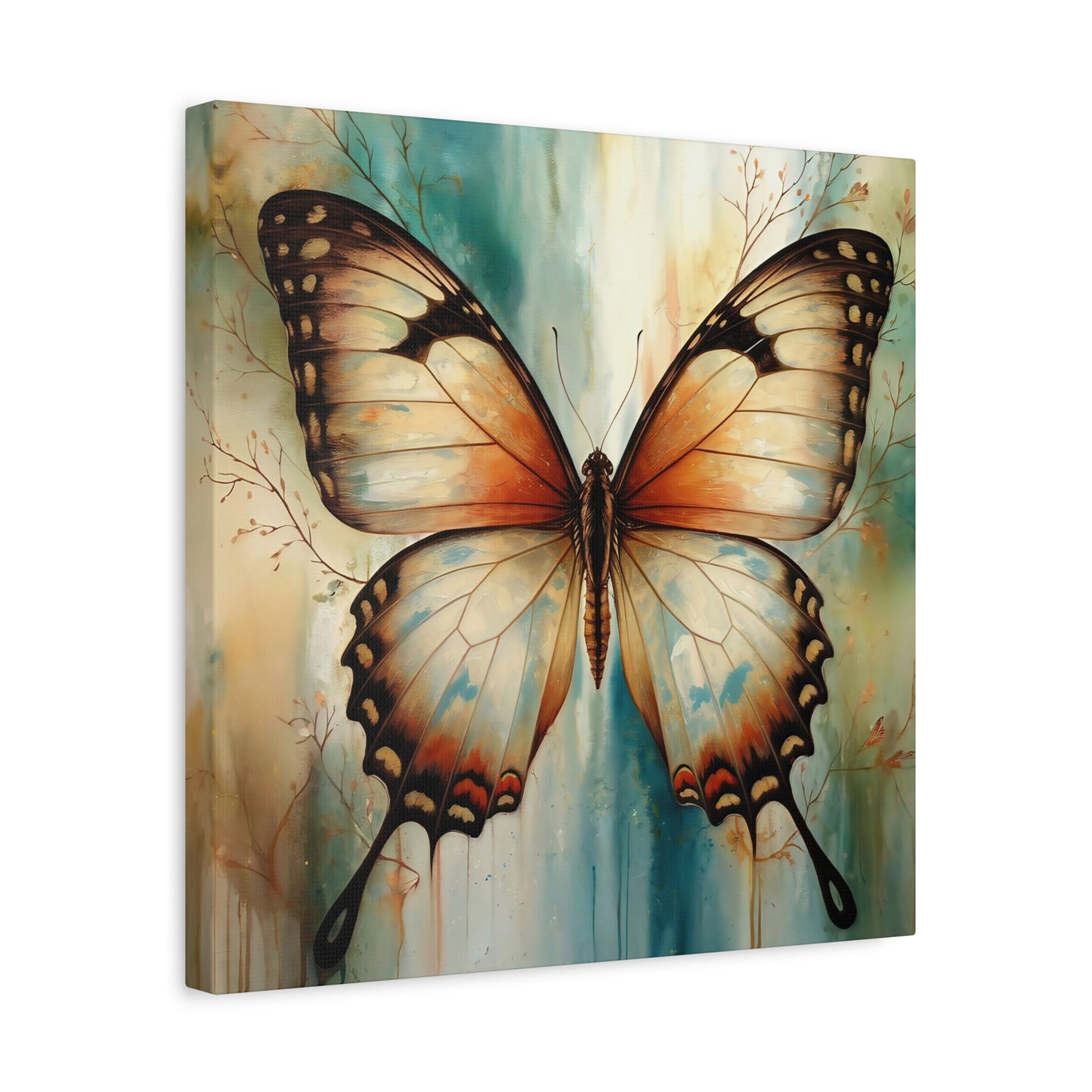 Butterfly Watercolor Canvas Wall Art