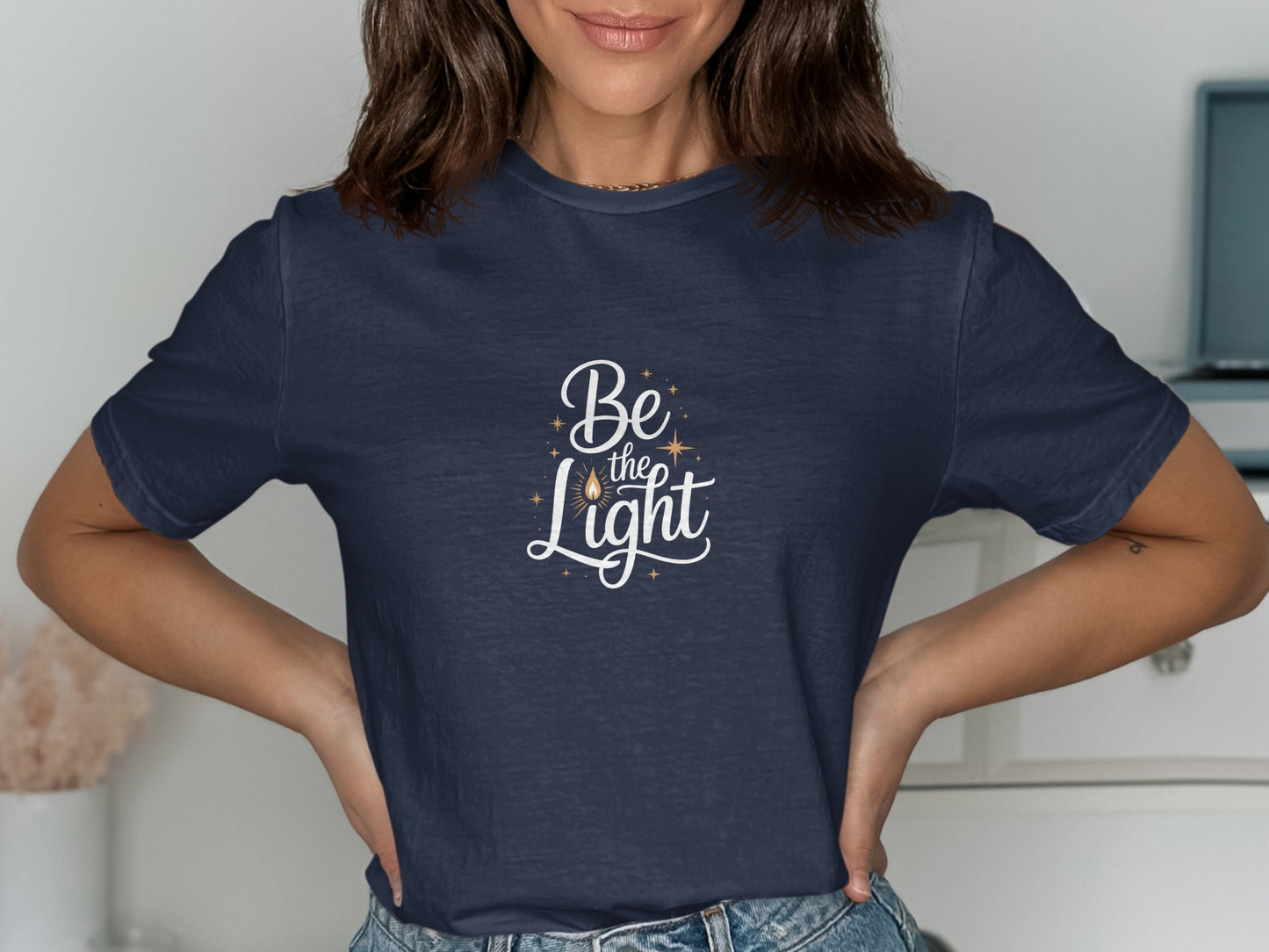 Be the Light Graphic Tee in Navy Blue product