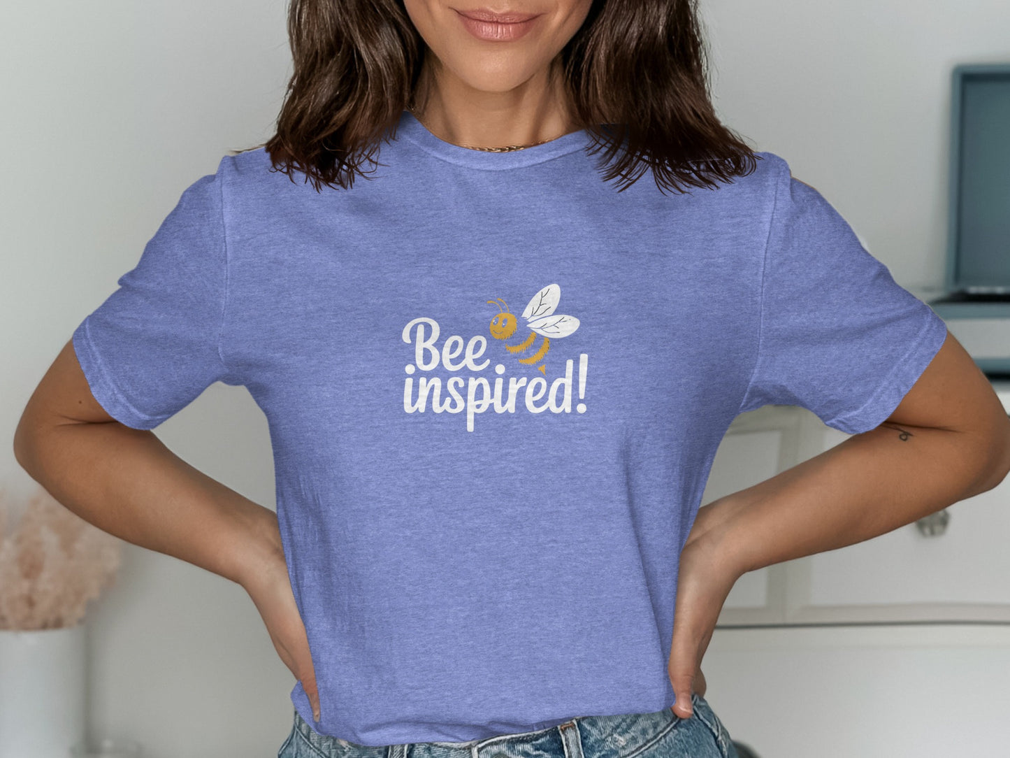 Bee Inspired Graphic Tee Casual Everyday Wear product