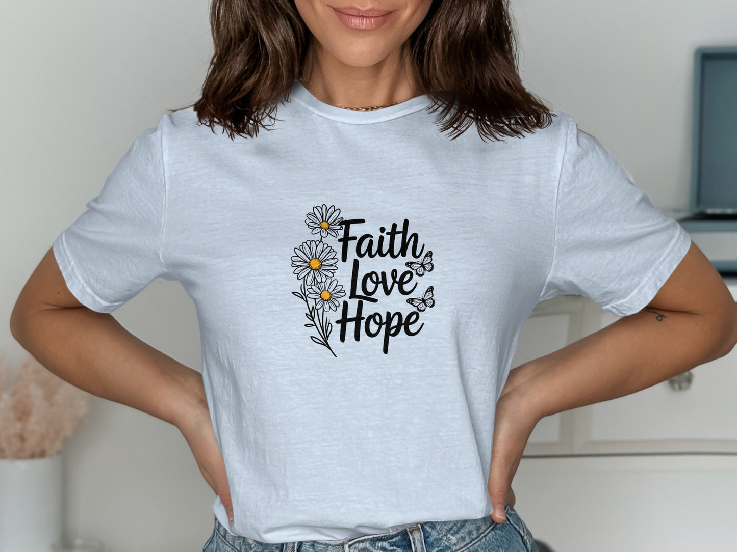 Faith Love Hope Graphic Tee product