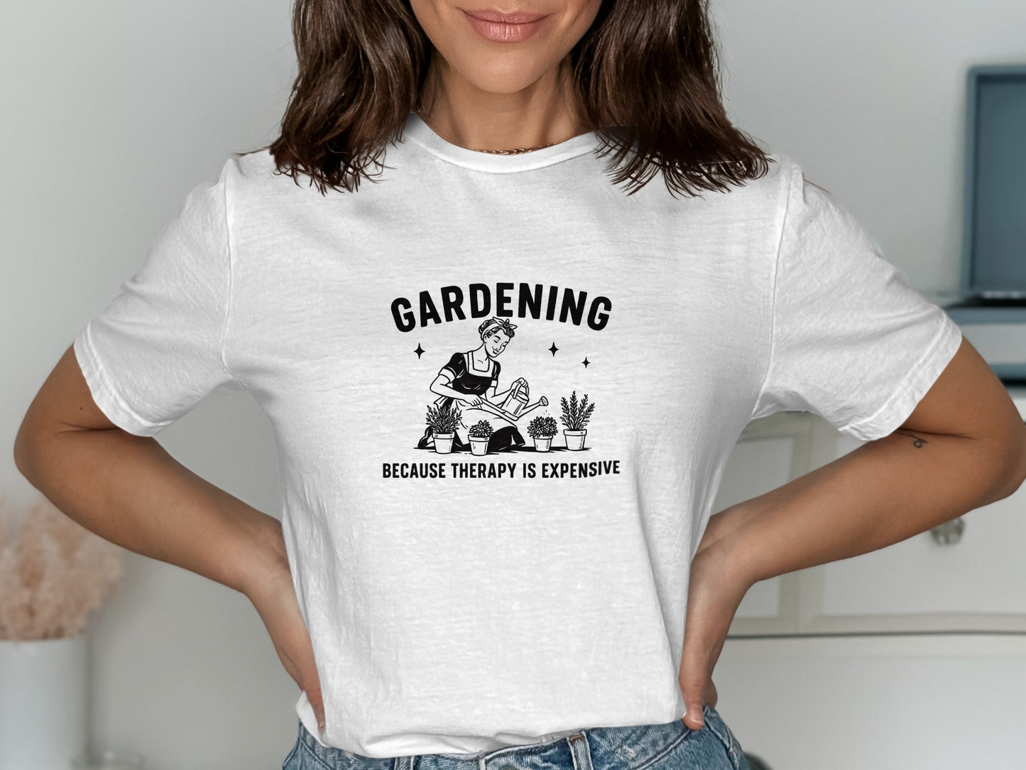 Gardening Because Therapy Is Expensive T-shirt product