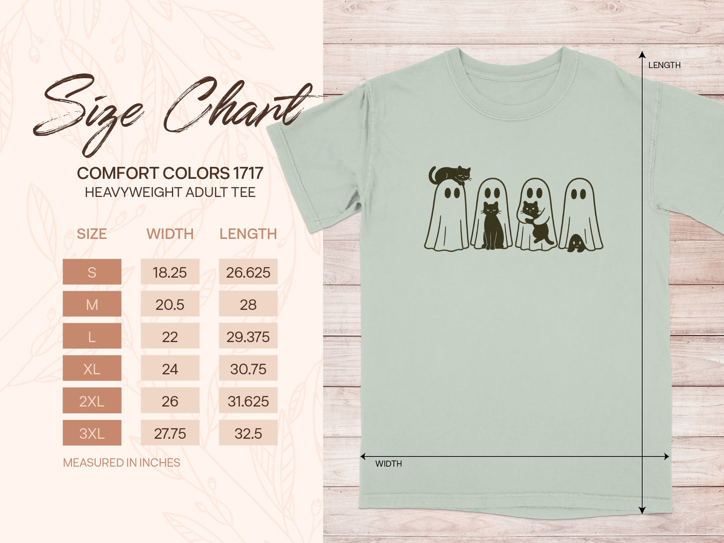 Cute Ghosts and Animals Graphic Tee product type