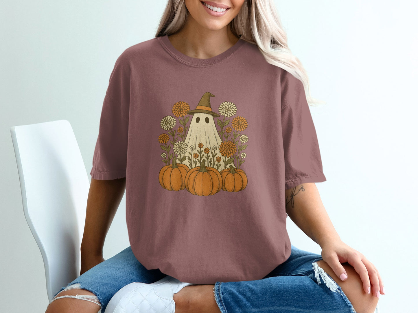 Ghost Pumpkin Patch Halloween T-Shirt product