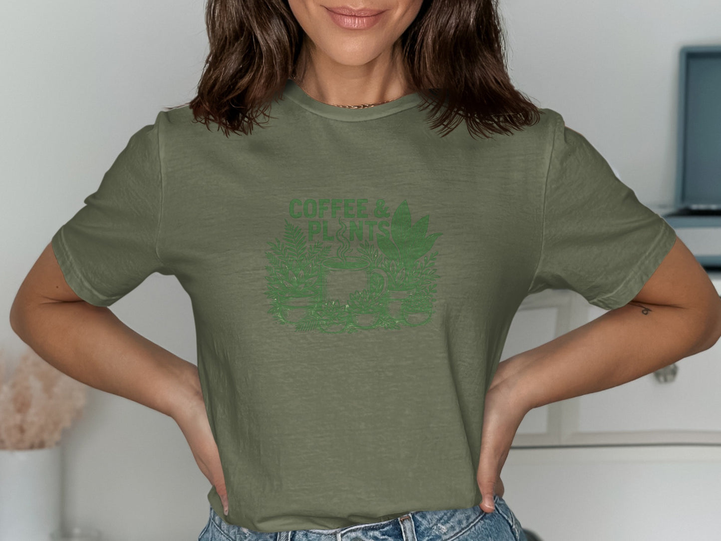 Coffee and Plants Graphic T-Shirt product type