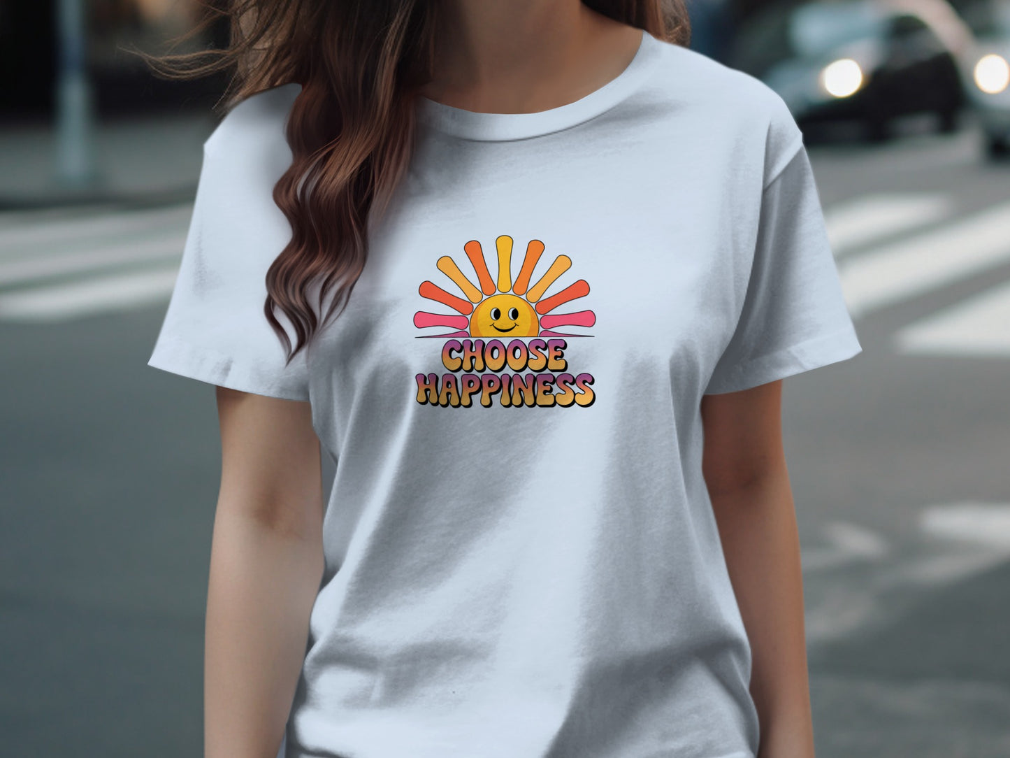 Choose Happiness Graphic Tee Casual Wear product type