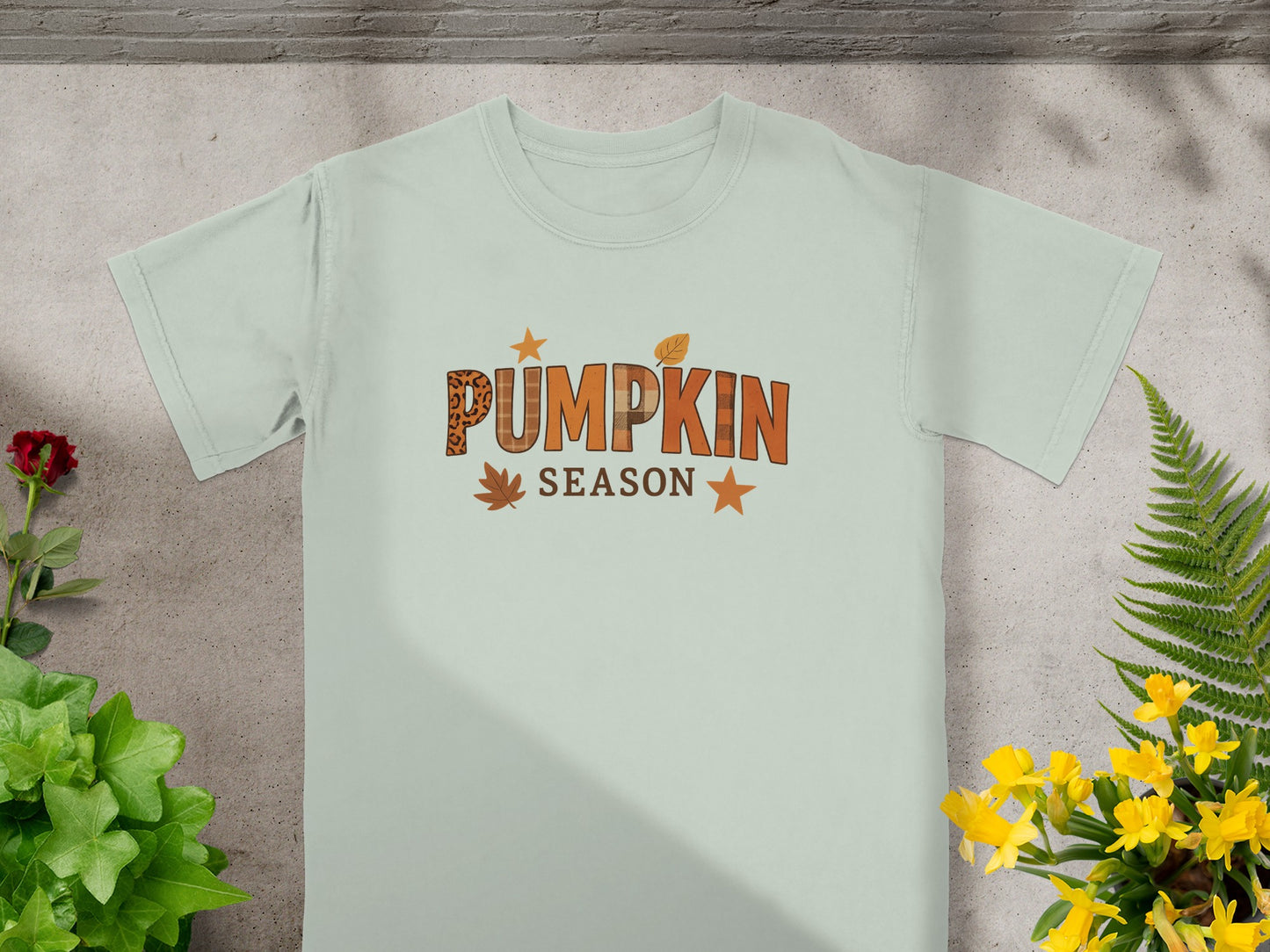 Pumpkin Season Themed Graphic Shirt Product
