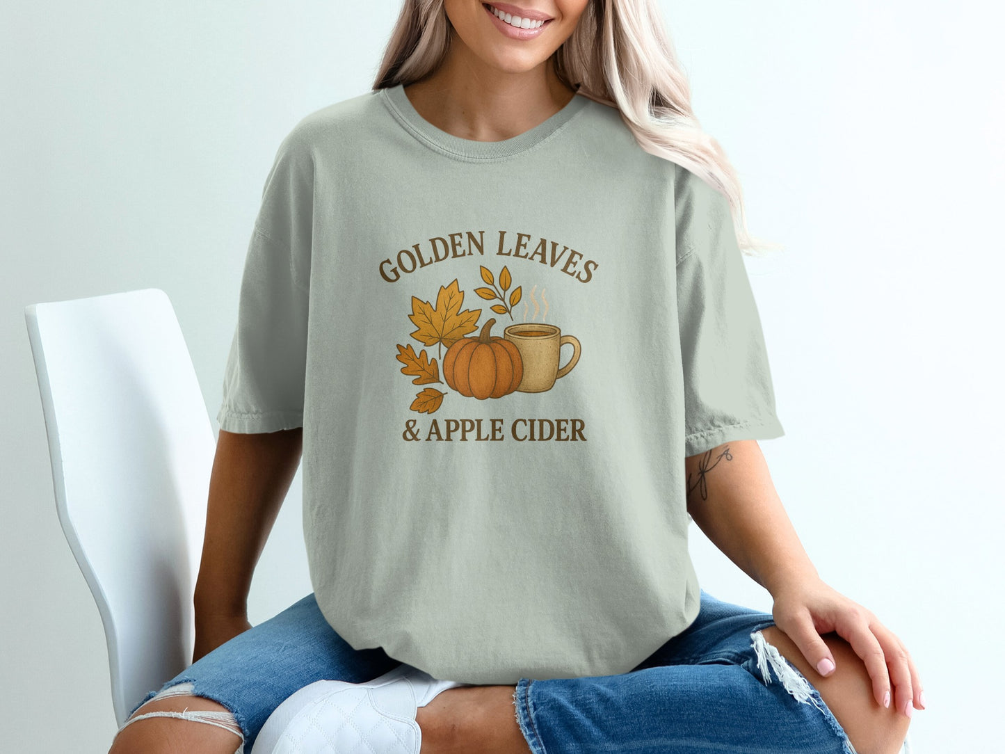 Golden Leaves Apple Cider Graphic T-Shirt product