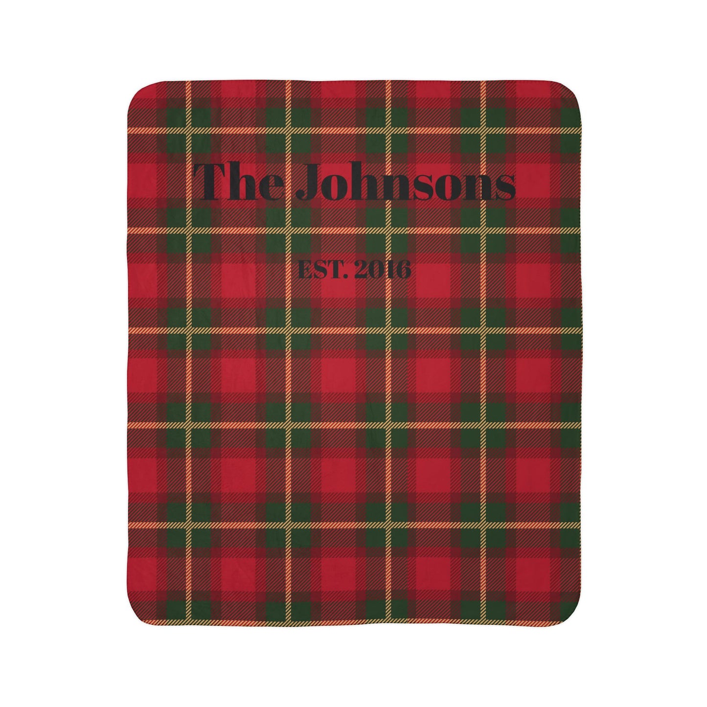 Traditional Red Plaid Family Blanket