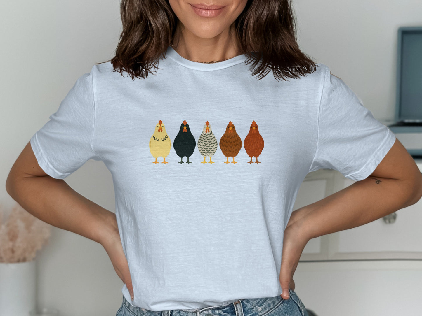 Colorful Chicken Illustration Women's T-shirt product