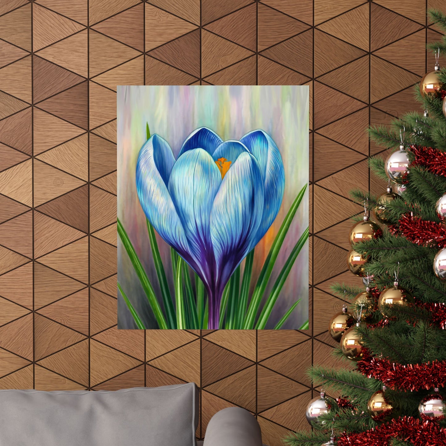 Blooming Crocus Flower Poster
