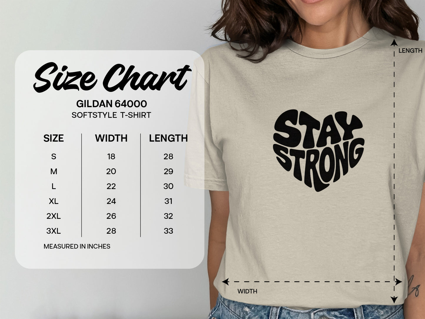 Stay Strong Graphic Design T-Shirt product type