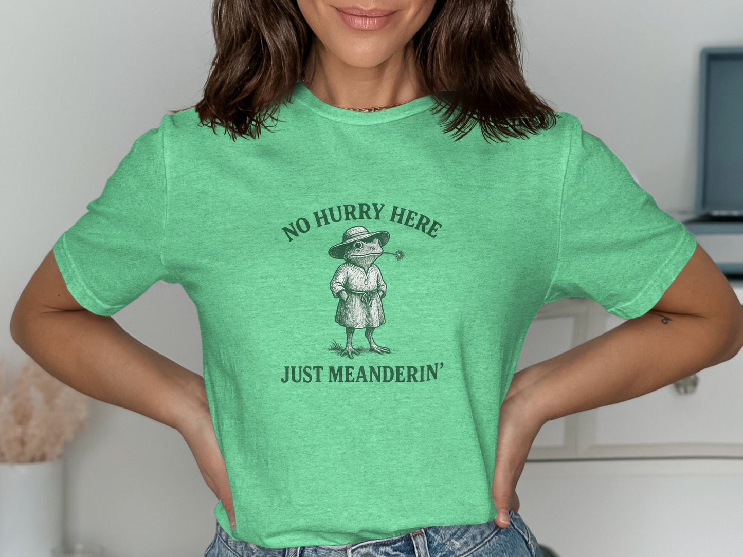 No Hurry Here Just Meanderin Bear Graphic Tee product type