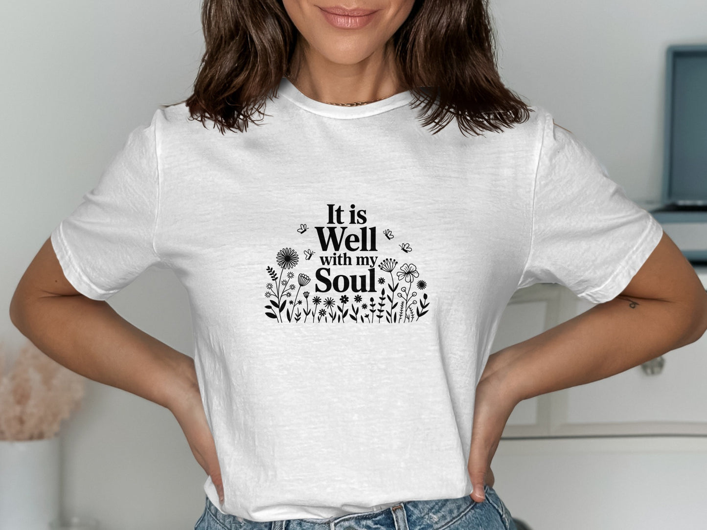 It is Well with my Soul Comfortable Soft T-shirt product type