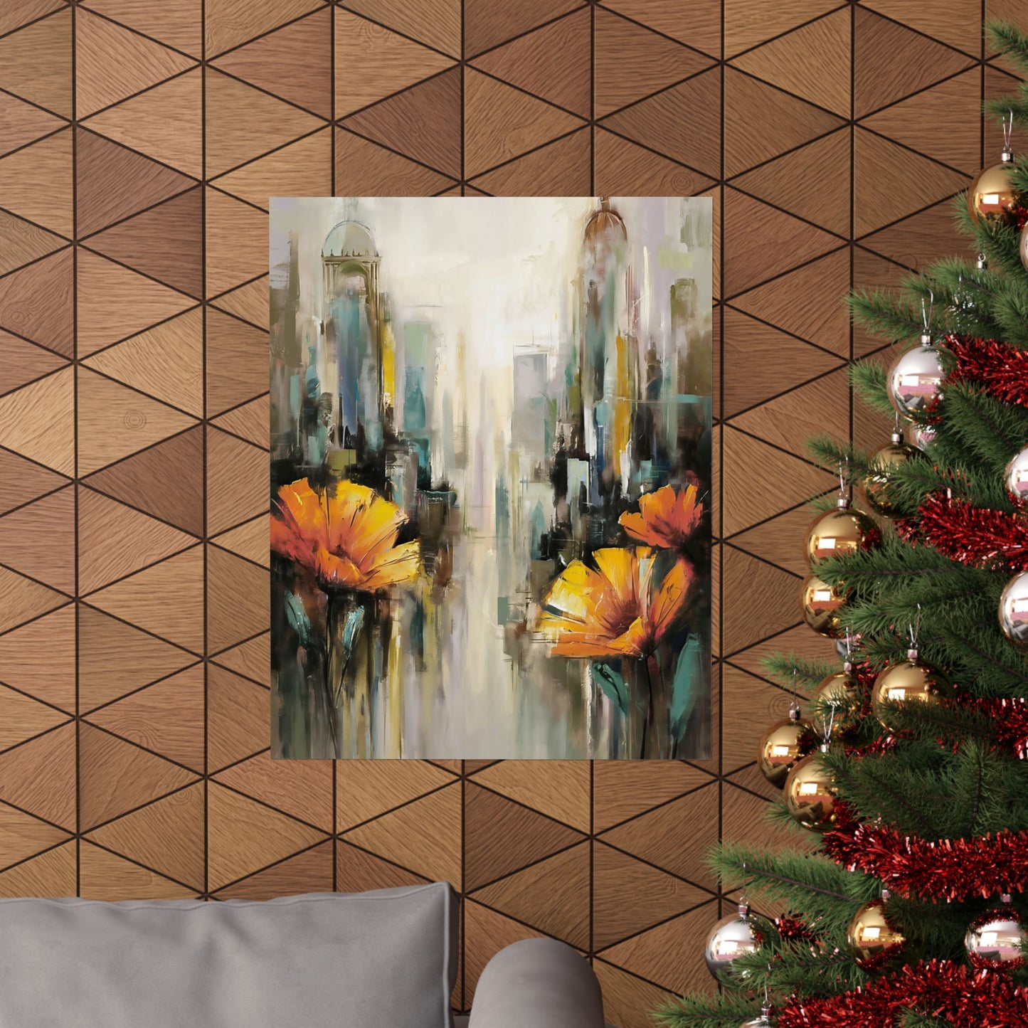 Flowers In The City Poster