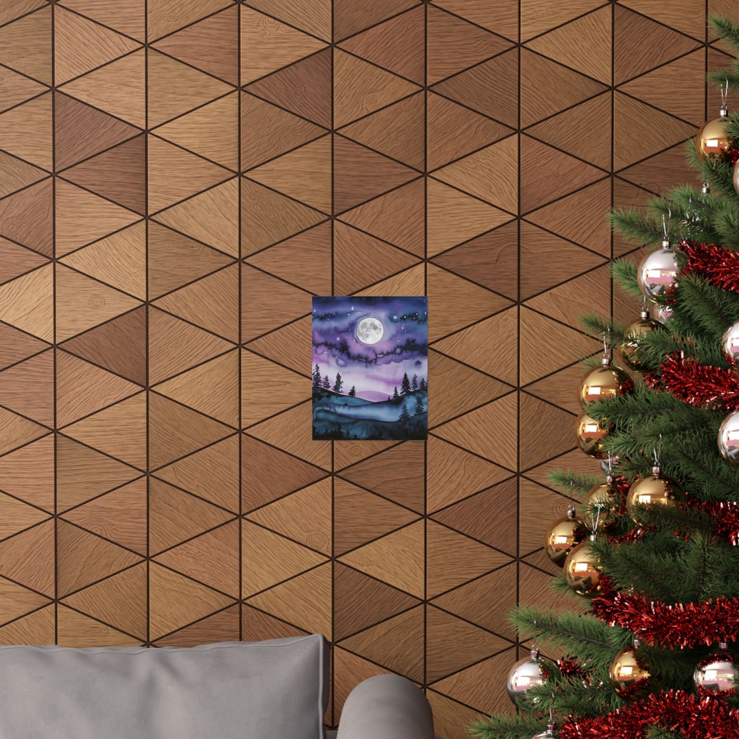 Full Moon Night Sky Poster