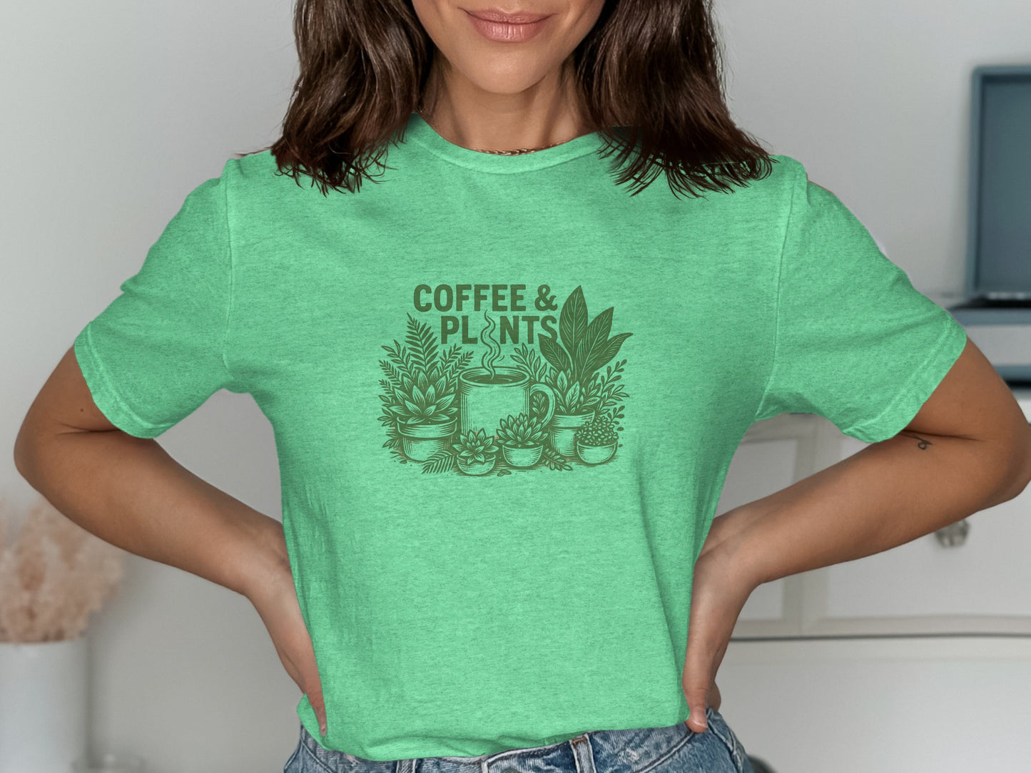 Coffee and Plants Graphic T-Shirt product type