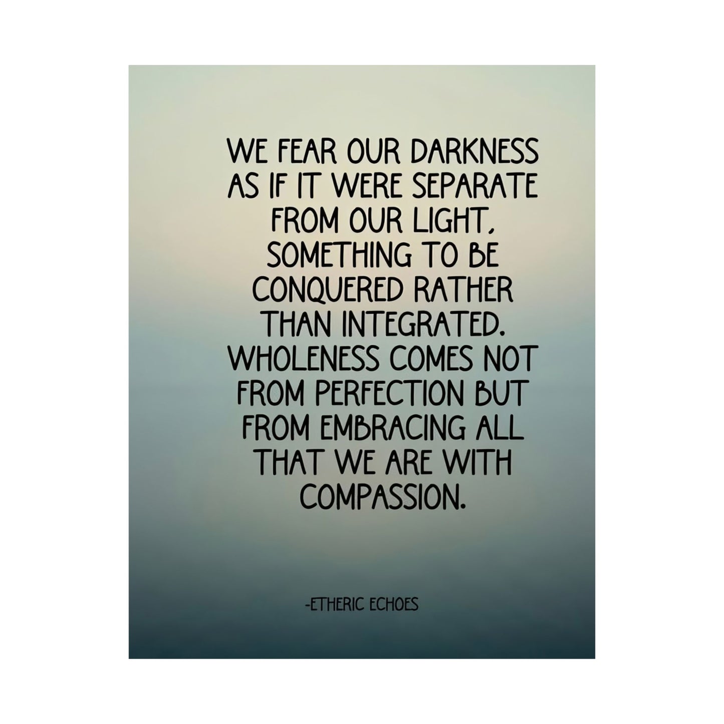 We Fear Our Darkness Poster