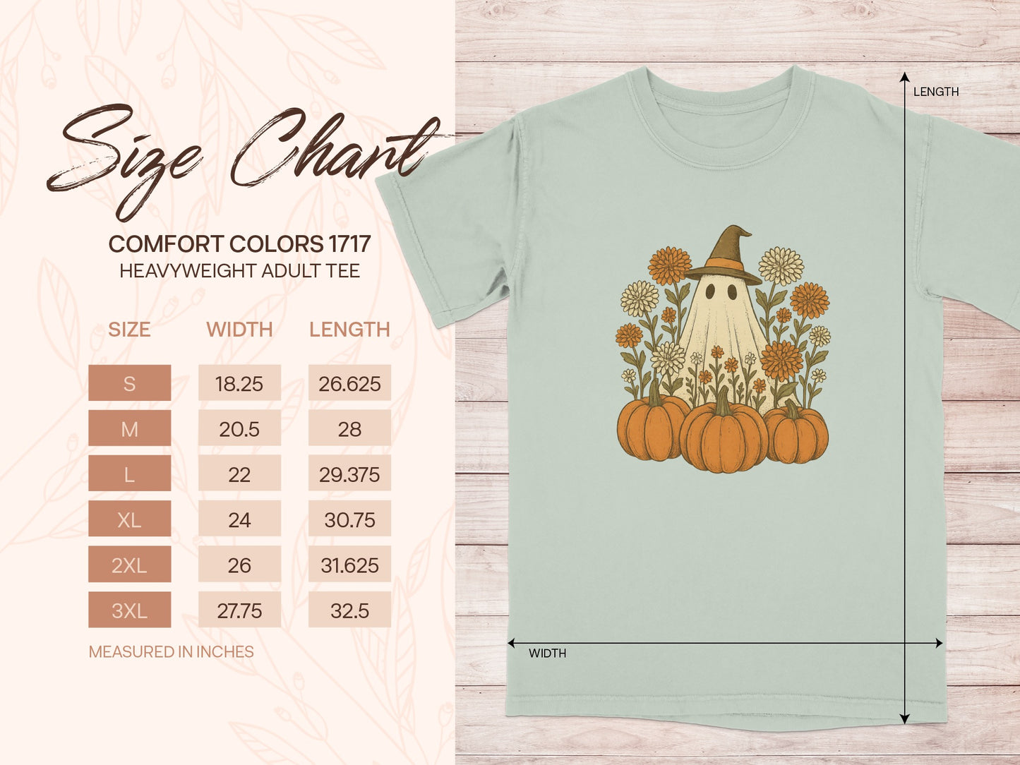 Halloween Ghost Pumpkin Design Tee Shirt product type