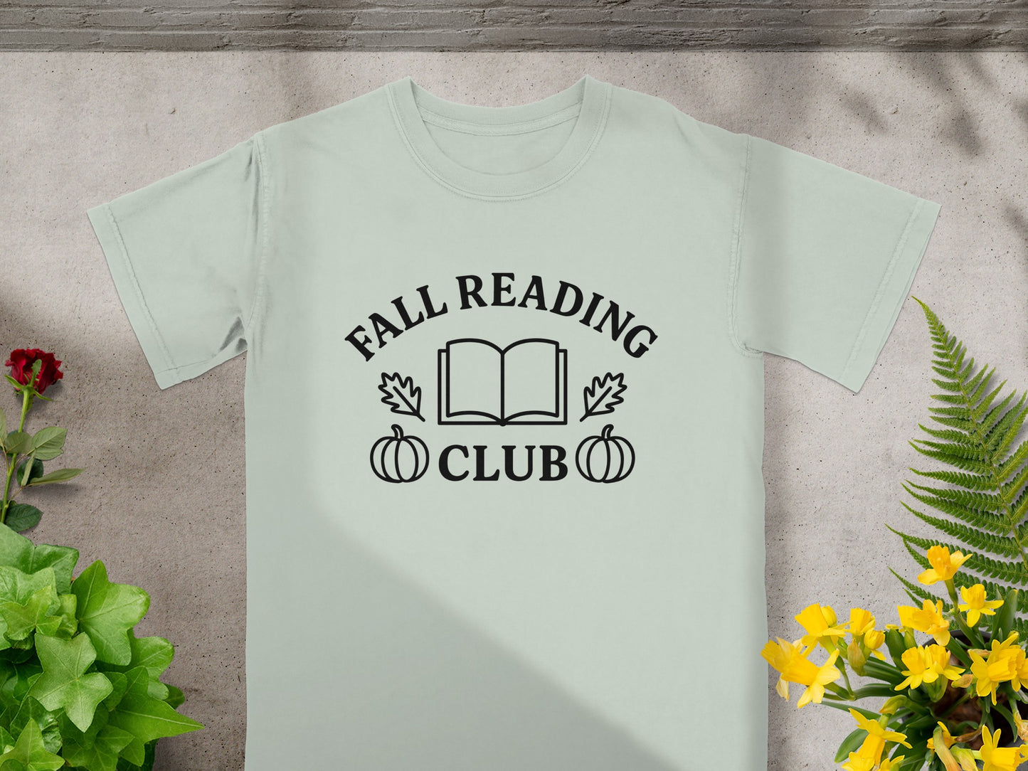 Fall Reading Club Illustrated Graphic T Shirt Product