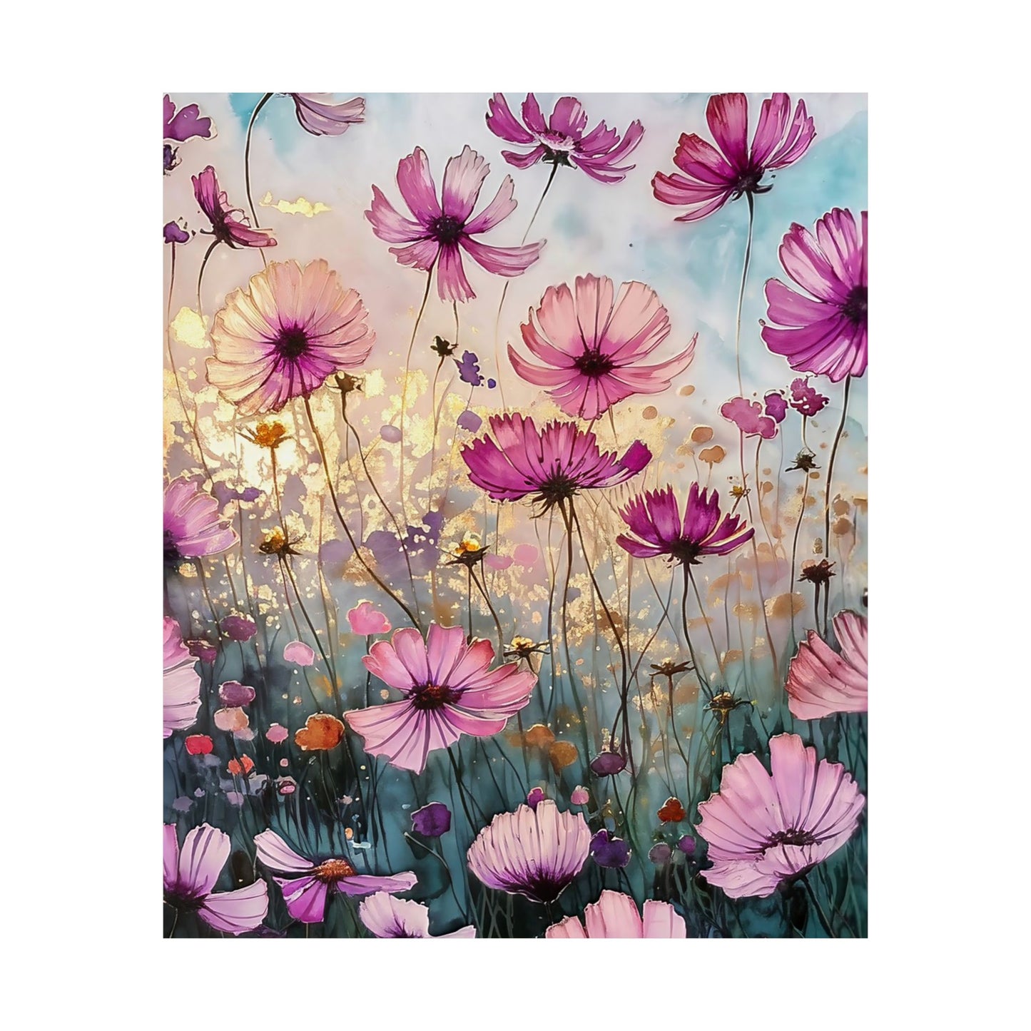 Fields Of Purple Flowers Poster