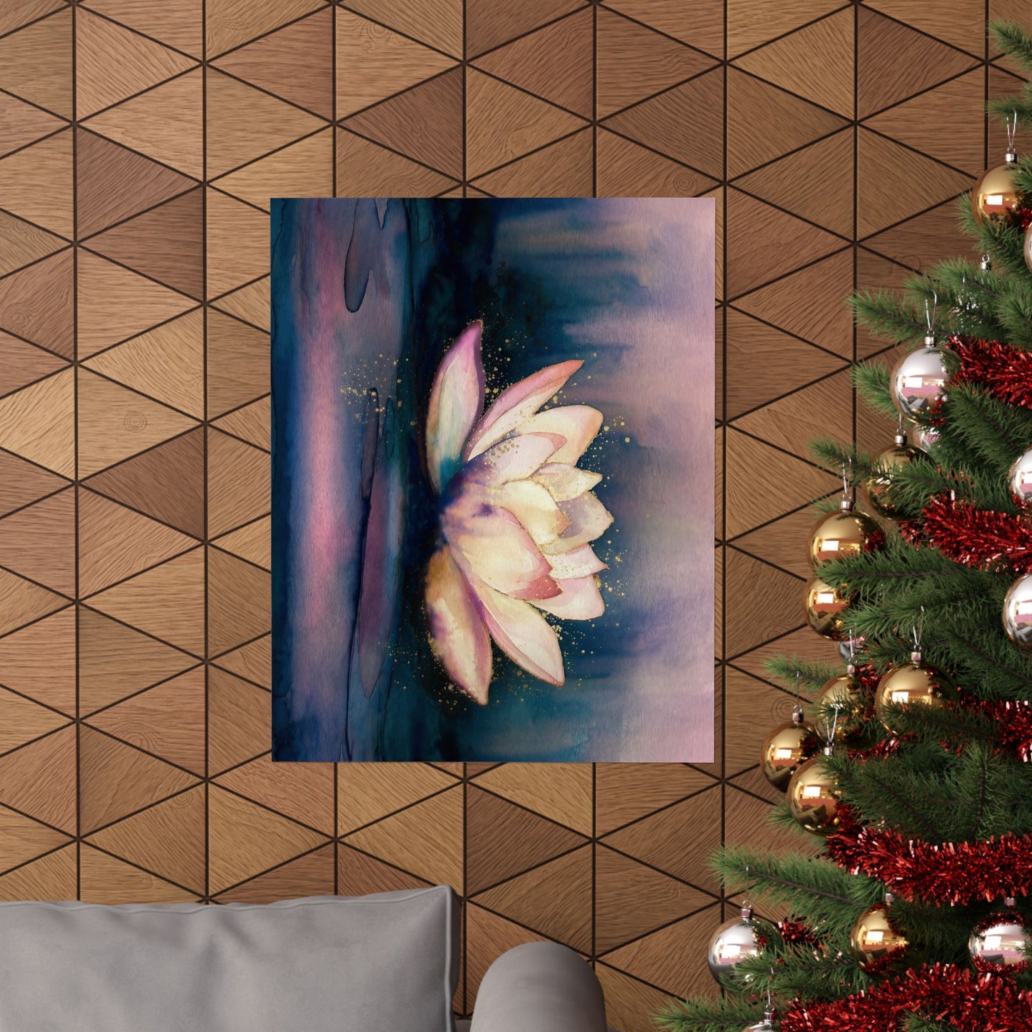 Lotus Flower Watercolor Poster