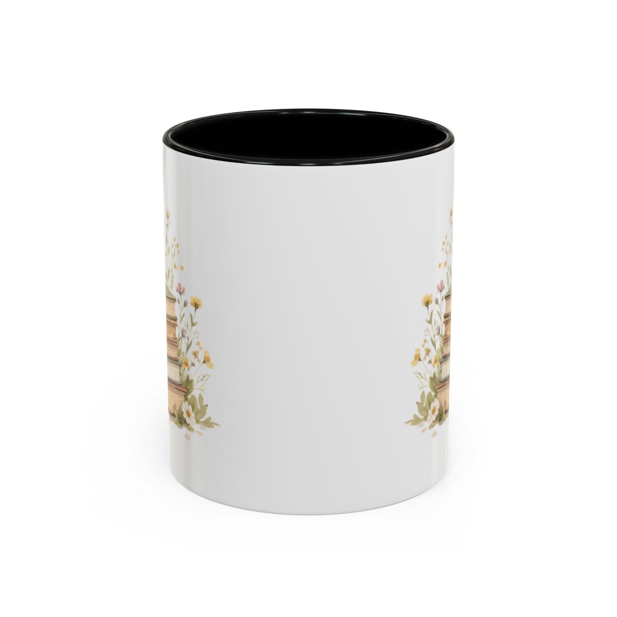 Rustic Floral Illustration Mug for Cozy Morning Tea