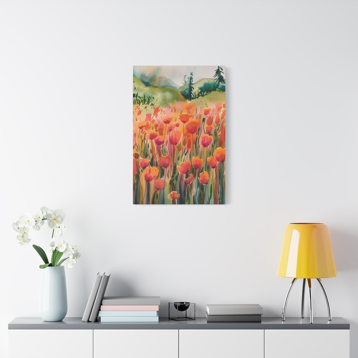 Field Of Flowers Canvas Wall Art