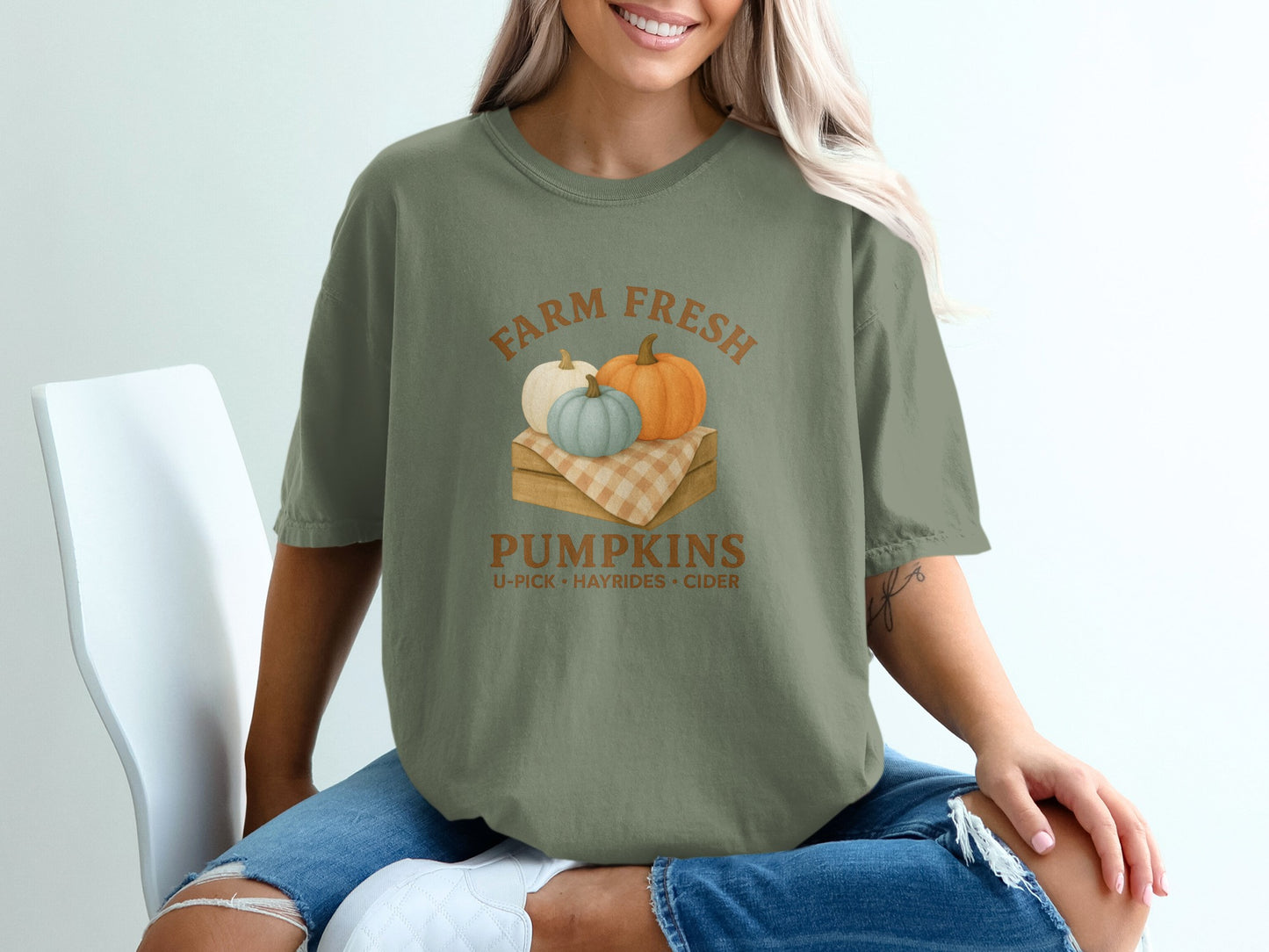Farm Fresh Pumpkins U-Pick Hayrides Cider T-shirt product
