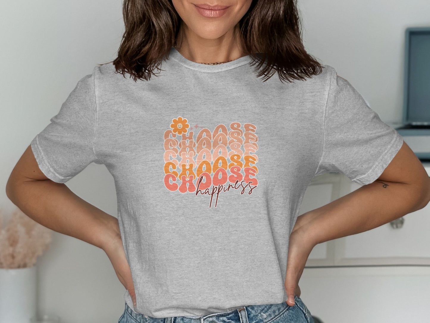 Choose Happiness Graphic Tee Shirt product type