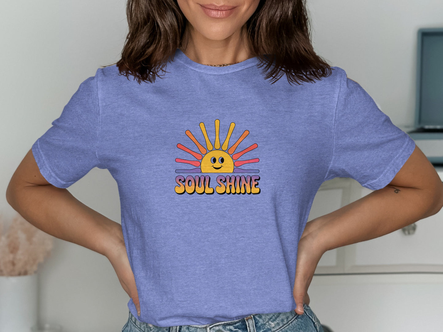 Soul Shine Graphic Purple T-shirt Product