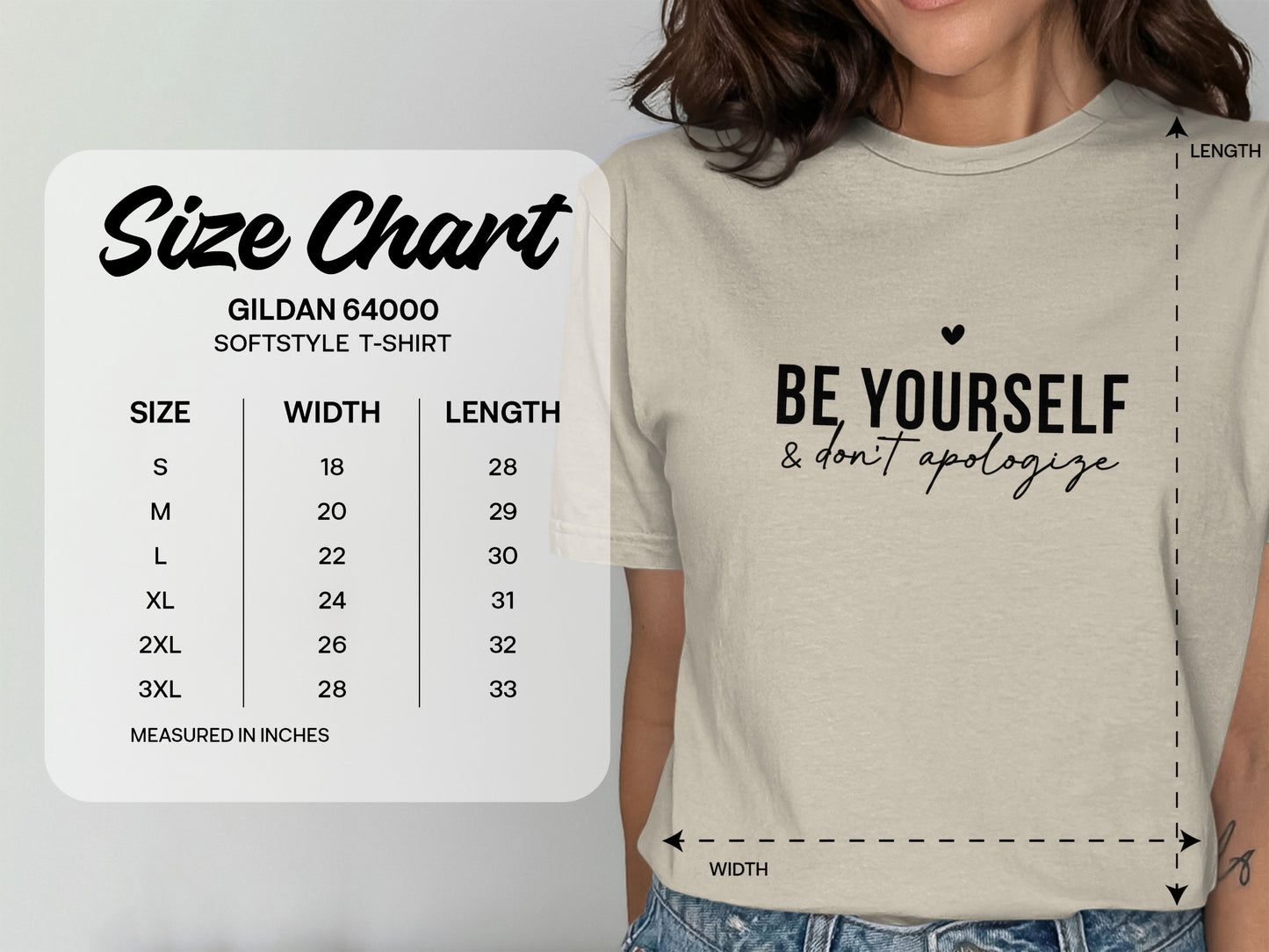 Be Yourself and Dont Apologize Softstyle T-Shirt product