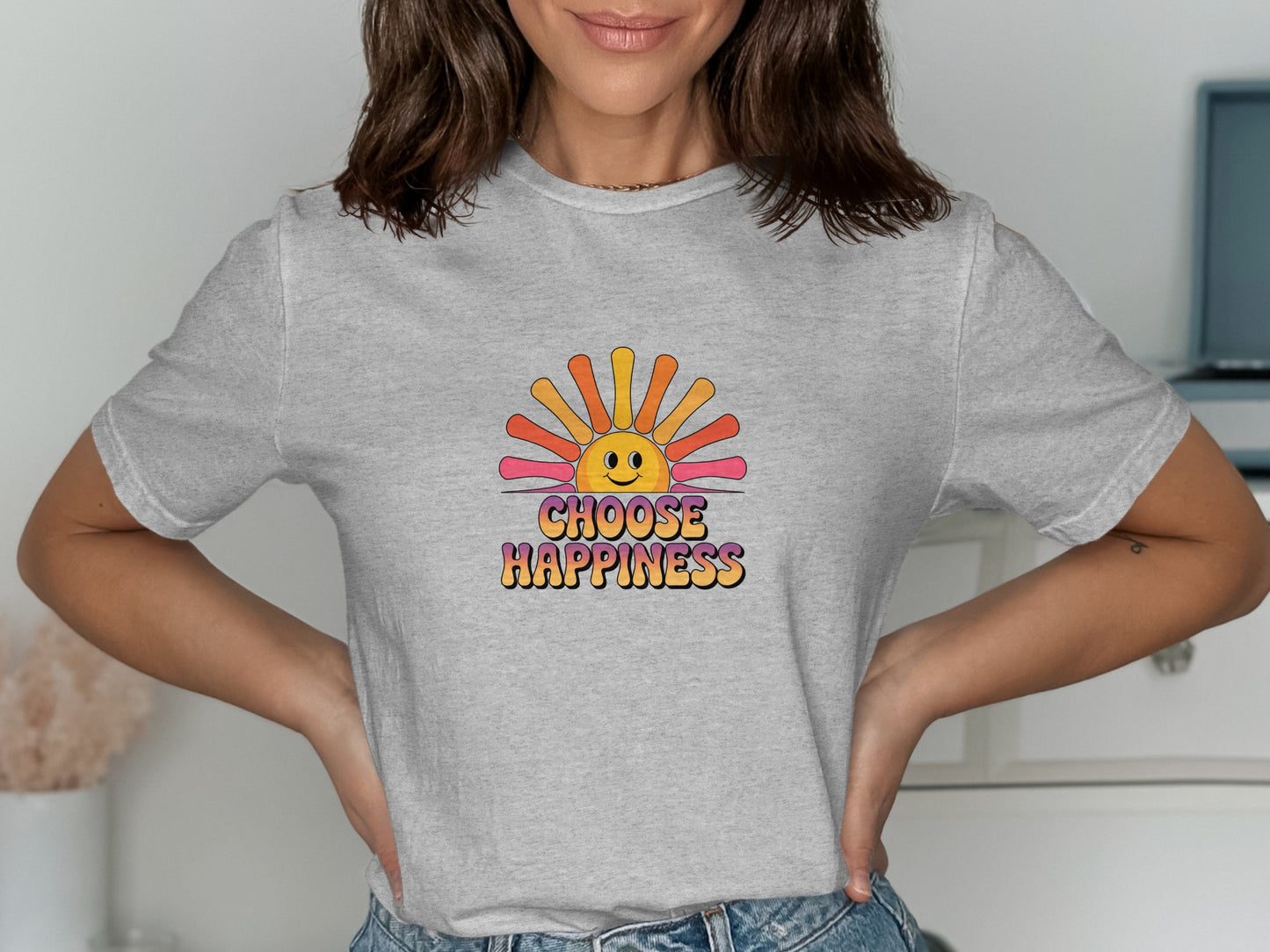 Choose Happiness Graphic Tee Shirt product